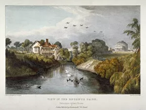 Baynes Gallery: View in Regents Park, St Marylebone, London, c1830. Artist: Thomas Mann Baynes