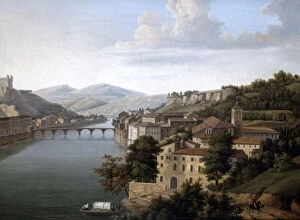 View of the Rhone'. c1777-1840. Artist: Alexandre Haycinthe Dunouy