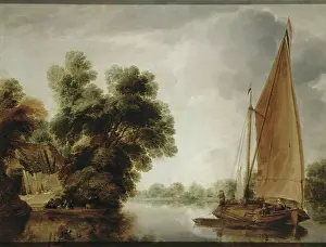 Waters Edge Prints: View of a River, 1639. Creator: Gillis Peeters