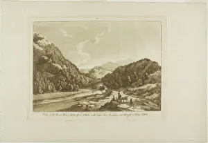 Aquatintaquatint On Cream Laid Paper Gallery: View of the River Dee 3 Miles Short of Bala, with Cadar-Idris Mountain near Dolgelli