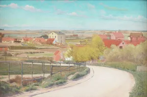 La Ring Prints: View from a Road near Næstved, Zealand, 1893-1896. Creator: Laurits Andersen Ring
