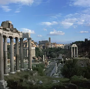 View of the Roman forum, 5th century BC