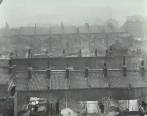 Bethnal Green Collection: View across roof tops, Bethnal Green, London, 1923