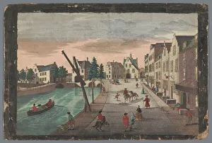 City Gate Prints: View of the Rotterdam gate and the Ketelpoort in Delft, 1742-1801. Creator: Anon