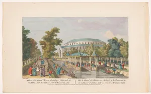 Canaletto Prints: View of the Rotunda and the Chinese Pavilion on the Canal in London's Ranelagh Gardens