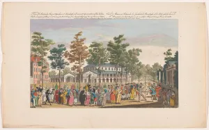 Masked Ball Prints: View of the Rotunda in London's Ranelagh Gardens with a masquerade ball on the occasion