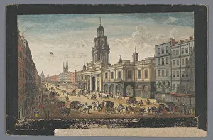Thomas Bowles Ii Prints: View of the Royal Exchange, London, 1751. Creator: Thomas Bowles