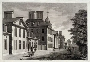 Thomas I Prints: View of the Royal Hospital, Chelsea, London, 1775. Artist: Peter Mazell