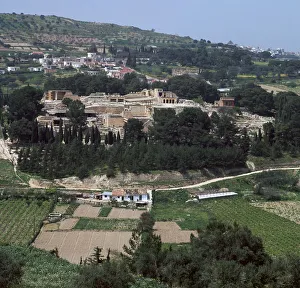 View of the Royal Minoan palace of Knossos, c. 1700-1300 BC