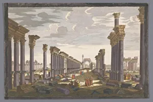 West Prints: View of the ruin of the arch of the colonnade at Palmyra
