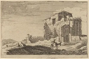 View of a Ruined Building. Creator: Herman van Swanevelt