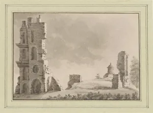 Spilman Henricus Prints: View of the ruins of Huis ter Kleef near Haarlem, c. 1752. Creator: Anon