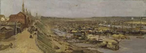 State Russian Museum Gallery: View of Rybinsk, 1886. Creator: Maximov, Vasili Maximovich (1844-1911)