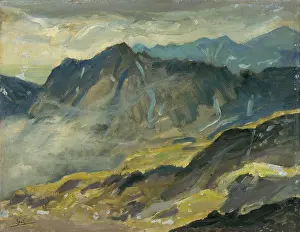 Historical Motif Prints: View from Rysy, 1920-1940. Creator: Otakar Stafl