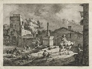 View of Saint-Andeol, 1774. Creator: Jean Jacques de Boissieu (French, 1736-1810)