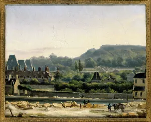 Canal St Martin Prints: View of Saint-Louis Hospital and Buttes-Chaumont, c1830. Creator: Unknown