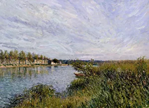 Arthur Sisley Prints: View of Saint-Mammès, c1880. Creator: Alfred Sisley