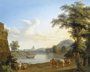 Sunny Prints: View of Saint Peter's in Rome, 1774. Creator: Jacob Philip Hackert