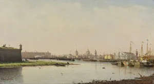 View of Saint Petersburg. Artist: Vereshchagin, Pyotr Petrovich (1836-1886) View of Saint Petersburg. Artist: Vereshchagin, Pyotr Petrovich (1836-1886)