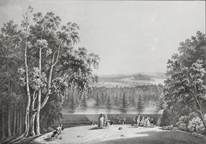 Ivan Alexeyevich 1779 1848 Prints: View of Saint Petersburg from the Parnas Hill in Pargolovo, 1833