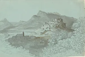 View of Salzburg, 1820s. Creator: Johann Georg von Dillis