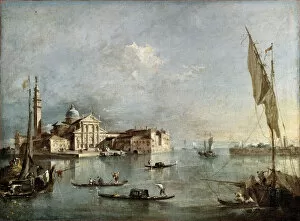 Isolated Gallery: View of the San Giorgio Maggiore Island, between 1765 and 1775. Artist: Francesco Guardi