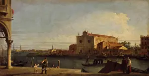 Canal Prints: View of San Giovanni dei Battuti at Murano, 1725. Creator: Canaletto