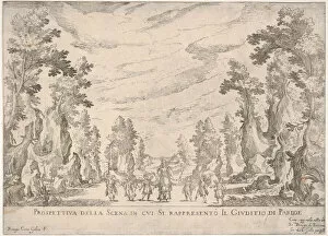 Giulio Gallery: View of the scene in which is represented the Judgment of Paris
