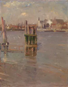 Escaut Prints: A View on the Scheldt, 1894. Creator: Frans Hens