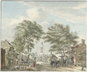 Carts Prints: View of Scherpenzeel, 1713-1780. Creator: Jan de Beyer