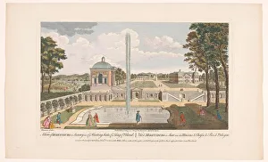 Saxony Prints: View of the Schloss Moritzburg, 1752. Creator: Unknown