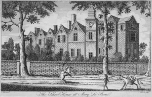 View of the school house at St Marylebone, London, c1780. Artist