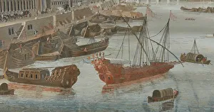 Bosse Abraham Prints: View of the Seine from the Pont Rouge