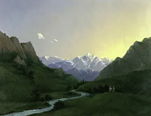 River Valley Prints: View of Sentelek Caverns Altai, 1880-1897. Creator: Pavel Mikhailovich Kosharov