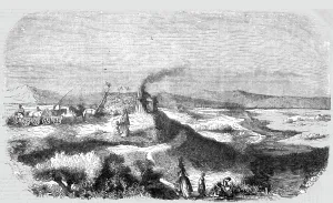 View of the Sereth, 1854. Creator: Unknown