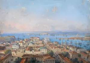 Sevastopol Prints: View of Sevastopol, 1860s-1870s. Artist: Bossoli, Carlo (1815-1884)