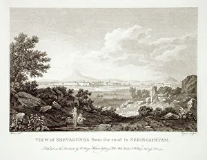 Robert Home Prints: View of Shevagunga from the Road to Seringapatam, 1794. Creator: Robert Home