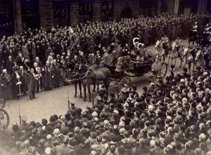 House Of Windsor Collection: View showing part of the Jubilee Procession of King George V and Queen Mary, May 6 1935