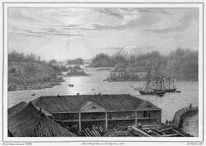 Godefroy Engelmann Prints: View of Sitka Bay (taken from Governor's House) (northwest coast of America)