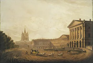 Beggrov Prints: View of the Smolny Institute for Noble Maidens in Saint Petersburg