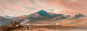 Welsh Prints: View of Snowdon from Taquin Ferry, 1798 - 1802. Creator: John Varley I