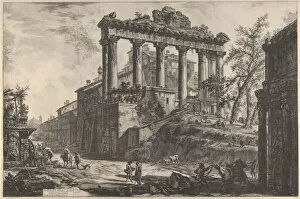 View of the so-called Temple of Concord with the Temple of Saturn... 1760-78