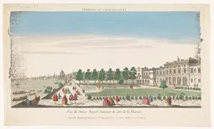 Somerset House Prints: View of Somerset House on the River Thames in London, 1735-1805. Creator: Unknown