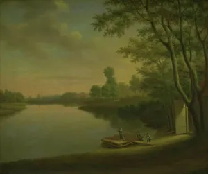 View of Sortedamssoen towards Norrebro, 1798-1809. Creator: Elias Meyer