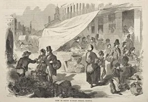 View in South Market Street, Boston, 1857. Creator: Winslow Homer (American, 1836-1910)
