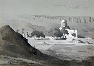 Aqueduct Collection: View South West of Cairo, 1851. Artist: William Clerihew