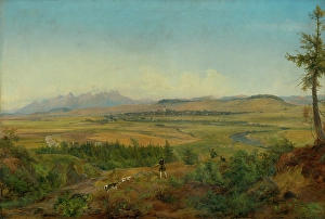 Shotgun Prints: View of Spisska Nova Ves, 1860-1863. Creator: Karol Augustus Tibely