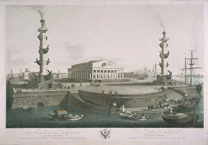 Neva Prints: View to the Spit of Vasilyevsky Island