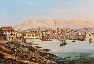Croatia Prints: View of Split, 19th century. Creator: Unknown artist