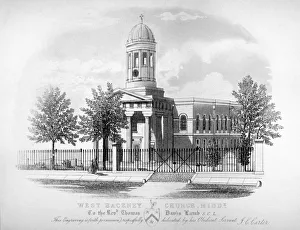 Cupola Prints: View of St James Church, West Hackney, London, c1825. Artist: James Carter